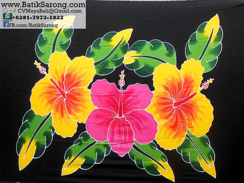 Hand Painting Sarongs Bali Indonesia – Pareo-Bali.com